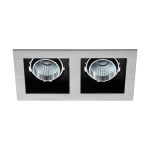 Biscari 2 swivelling 2 x 7W 3000K aluminium brushed IP20