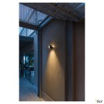 BONA venkovní nástěnné svítidlo, LED, IP54, antracit, 3000K