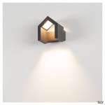 BONA venkovní nástěnné svítidlo, LED, IP54, antracit, 3000K