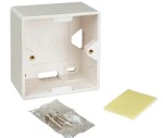 Box na omítku pro zásuvky HSED0xUWxS, HSEDx2UWxF, RAL 9010