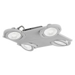 Brea Pro 4flg. 4x 9W 4000K silver IP20