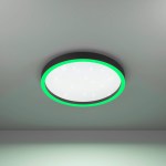 CALPINO WL 17,8W 2150lm RGB + TW Ø420 černá
