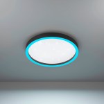 CALPINO WL 17,8W 2150lm RGB + TW Ø420 černá