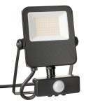 CAPRI LED Basic 30W, 3300lm, 3000K, sensor, IP65, černá