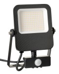 CAPRI LED Basic 50W, 5500lm, 3000K, sensor, IP65, černá