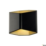 CARISO, LED nástěnné svítidlo 2, 7,5W LED, 3000K,černá/mosaz