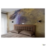 CARISO, LED nástěnné svítidlo 2, 7,5W LED, 3000K,černá/mosaz