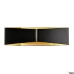 CARISO WL-4 nástěnné LED sv. 2x9W, 3K, černá / mosaz