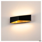 CARISO WL-4 nástěnné LED sv. 2x9W, 3K, černá / mosaz