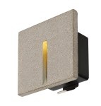 CONCRETO EL, 3,2W 15lm, 3000K, nástěnné vestavné sv., šedá