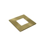 Cover plate Cave Q LED brushed brass