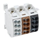 Cu odbočovací svorkovnice 25mm² - 3pólová, izolovaná