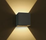 Dako II Up/Down LED 2x3W, 3000K, IP54 , 400lm, anthracite