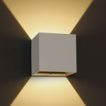 Dako II Up/Down LED 2x3W, 3000K, IP54 , 400lm, white