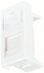 Datová zásuvka 45x22,5,mod.,neos., pro 1 keystone,RAL 9010