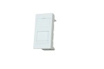 Datová zásuvka 45x22,5,mod.,neos., pro 1 keystone,RAL 9010