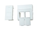 Datová zásuvka 45x22,5,mod.,neos., pro 1 keystone,RAL 9010