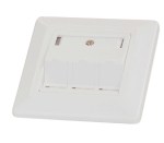 Datová zásuvka pod omítku pro 3 moduly (45°),prázdná,RAL9010