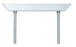 Designový trubkový dvojzávěs bílý, L=500mm