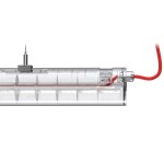 DEVO LOFT LED 1245 24W 3750lm 840 PC Raster IP20, červený k.