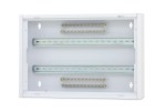 Domovní rozvaděč DW4H elektro, 2-řadý / 44 TE, RAL 9003