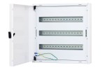 Domovní rozvaděč DW4H elektro, 3-řadý / 66 TE, RAL 9003