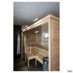 DORISA LED svítidlo nad zrcadlo, krátké, chrom, 4000K, IP44