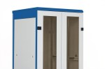 Dveře dvoukřídlé skleněné, pro rozvaděč 45U, šířka 800mm