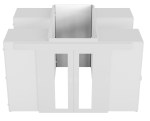 End of aisle panel Aisle width 18 RAL7035 lightgrey
