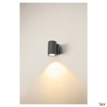 ENOLA ROUND M, single Outdoor, nástěnné LED svítidlo, antrac
