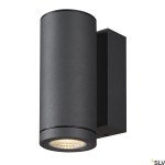 ENOLA ROUND S, single Outdoor, nástěnné LED svítidlo, antrac