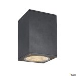 ENOLA SQUARE L, Outdoor, stropní LED svítidlo, antracitové,