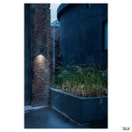 ENOLA SQUARE M, single Outdoor, nástěnné LED svítidlo, antra