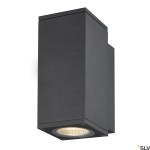 ENOLA SQUARE S, single Outdoor, nástěnné LED svítidlo, antra