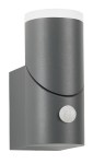 Evo LED Round Up PIR 8W 400lm 3000K IP54 antracit