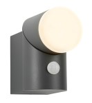 Evo LED Round Up PIR 8W 400lm 3000K IP54 antracit