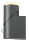 Evo LED Round Up PIR 8W 400lm 3000K IP54 antracit