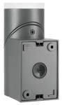 Evo LED Round Up PIR 8W 400lm 3000K IP54 antracit