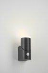 Evo LED Round Up PIR 8W 400lm 3000K IP54 antracit