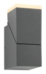 EVO LED Square Up 8W 400lm 3000K IP54 antracit