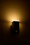 Evo LED Square Up PIR 8W 400lm 3000K IP54 antracit