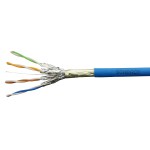 F/FTP kabel Cat.6a, 4x2xAWG23/1, 500MHz, LS0H-3, Dca, modrá