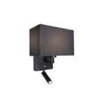 Fanes 3W LED + 12W E27W 150lm 3000K 220-240V IP20 black