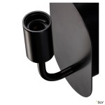 FITU WL, vnitřní nástěnné svítidlo, E27, černá, max. 24W