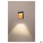 FLATT SENSOR 600lm 3000/4000K 230V IP54 anthracite / brown