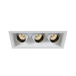 Forio LED Square 3x6W 3x540lm 3000K 24° 350mA IP20 bílá
