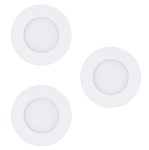 Fueva-C Set 3x3W BLUETOOTH/RGBW Ø85, white