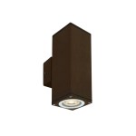 GARO III wall luminaire 2x10W MR16 2xGU10 IP54 rezavě hnědá