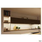 GRAZIA 10 LED Surface profile, flat, grooved, 2m, black