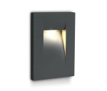 Ida LED 3,6W, 3000K, 100lm, IP65, alu, antracit